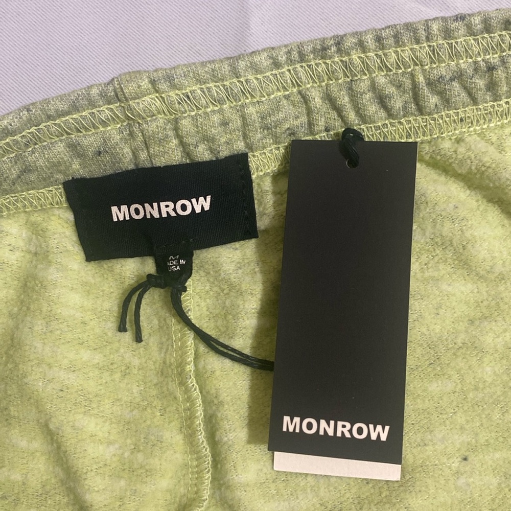 MONROW Women's Light Weight Vintage Style Sweatshorts Size M - Picture 3 of 5